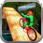 onmogelijke tracks op het dak van bmx fietsstunts 1.0