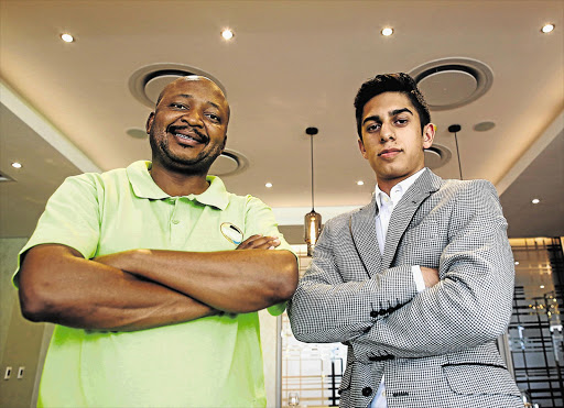 ON TRACK: Kenny Kunene and Zareef Minty of the Patriotic Alliance