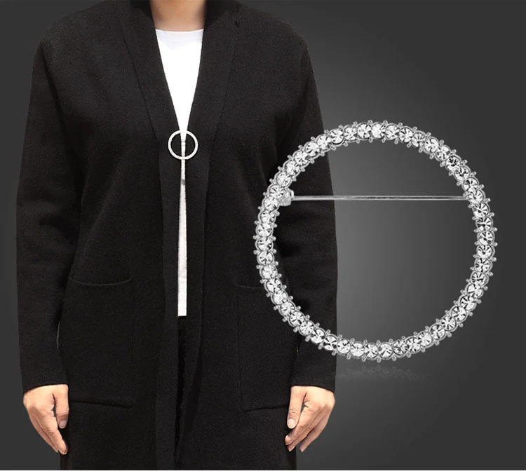Broche simple rond cercle amour antireflet, un accessoire élégant pour un look parfait. Réduit l'éblouissement, parfait en toute occasion.
