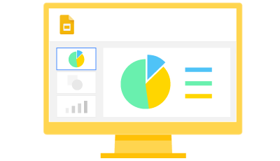 Slides exibidos na área de trabalho