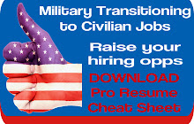 Military Transitioning Resume Cheat Sheet small promo image