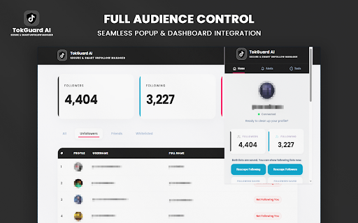 TokGuard AI for TikTok - Smart Unfollow Manager screenshot 3
