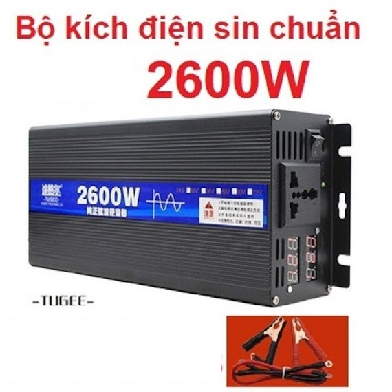 Bộ Chuyển Đổi Nguồn Sin Chuẩn 12V/24V 220V 2600W - Power Inverter Sin Chuẩn 12V 2600W - 12V 2600W.