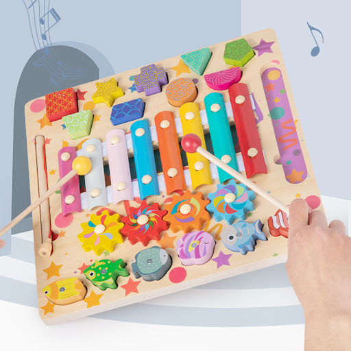 Title 10, Baby Busy Board DIY Accessories Fruit Games Woo...