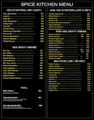 The Spicy Kitchen menu 1