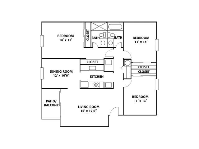 Hickory Floorplan Diagram