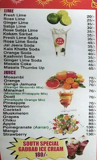 Sai Juice menu 2