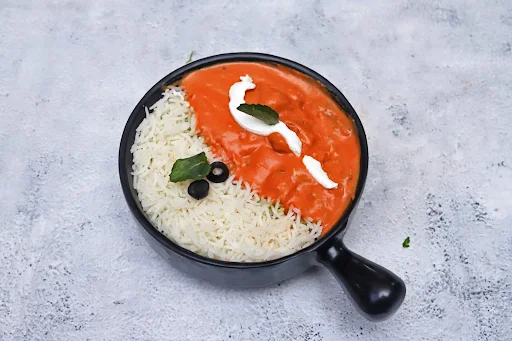 Butter Chicken With Steamed Rice [500 Grams, Serves 1]