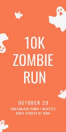 10K Zombie Run - Half Page Ad item