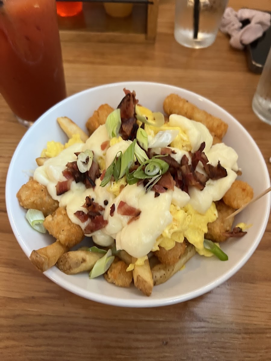 Gluten free poutine!  Yum!