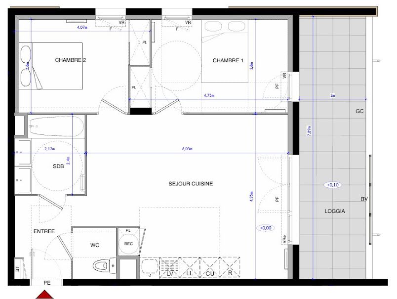 Vente appartement 3 pièces 61 m² à Aimargues (30470), 260 000 €