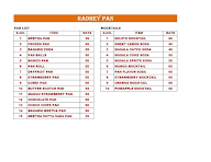 Radhey Pan menu 1