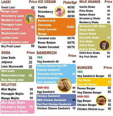 Lassi Moments menu 