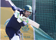 Dean Elgar during the SA nets session at St George’s Park in Gqeberha on April 7 2022 .