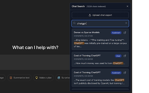 Chat Search for ChatGPT and Claude