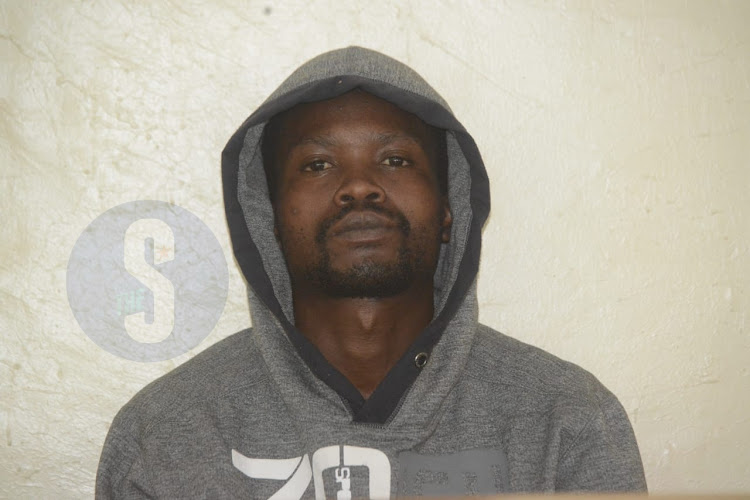 John Matara appearing before Ruiru Magistrate's Court where he was charged with robbery with violence and rape on March 6, 2024