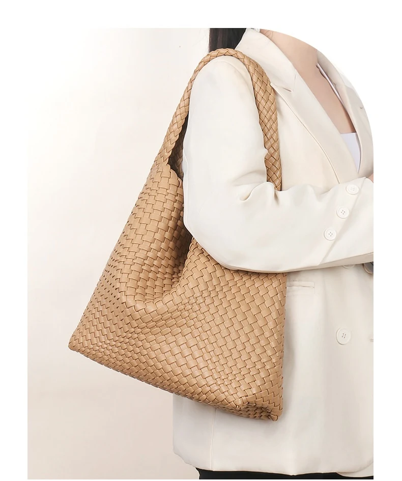 Title 2, Handgeweven Grote Handtas Dames Tote Reistas, R...