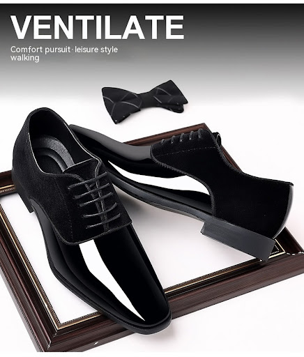 Title 16, Mens Formal Business Leather Shoes, Lightweigh...