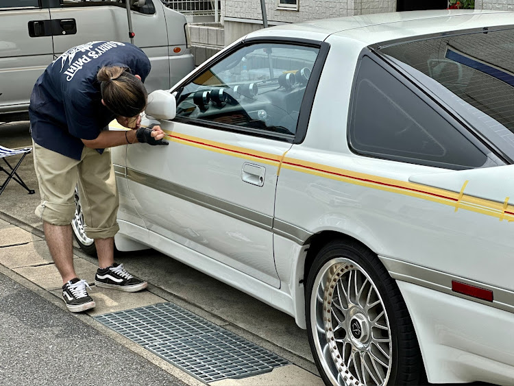 スープラのsunny paint・群馬県太田市・ピンストライプ・サニーペイント・ピンストライプ施工に関するカスタム事例の投稿画像4枚目