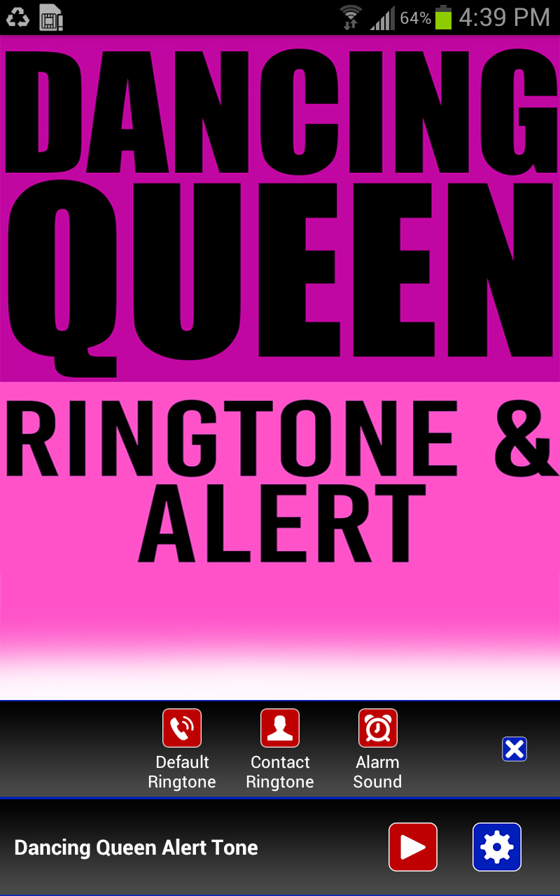 Dancing Queen Ringtone &amp; Alert Screen 2