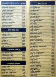 The Masala menu 6