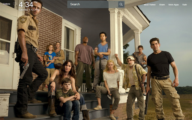 The Walking Dead Wallpapers Theme New Tab