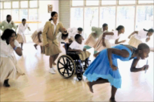 Lerato Mukhithi realised her dream of spend time at the Oprah school for girls yesterday. She spent the day participating in drama and dance classes. PHOTO: PETER MOGAKI. 13/10/2009. © Sowetan.