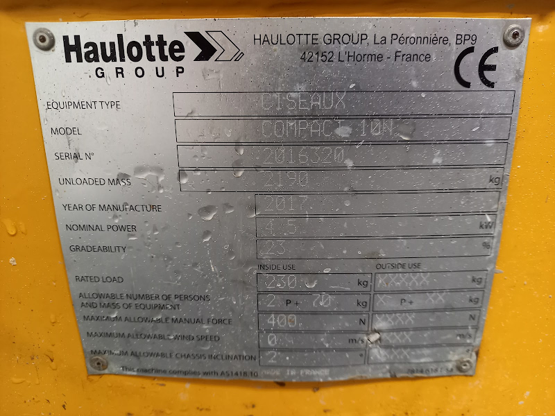 Picture of a HAULOTTE COMPACT 10N