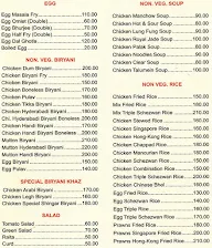 Hotel Shingar menu 4