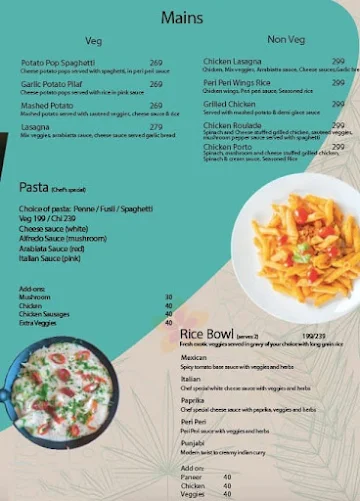 Anjuna Cafe menu 