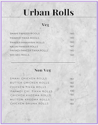 Urban Wraps & Rolls menu 1