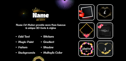 Stylish Name Art Shadow Maker