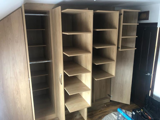 Bespoke interior with pull out shelves for easy access