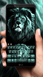 Luminous Lion Keyboard Theme poster 1