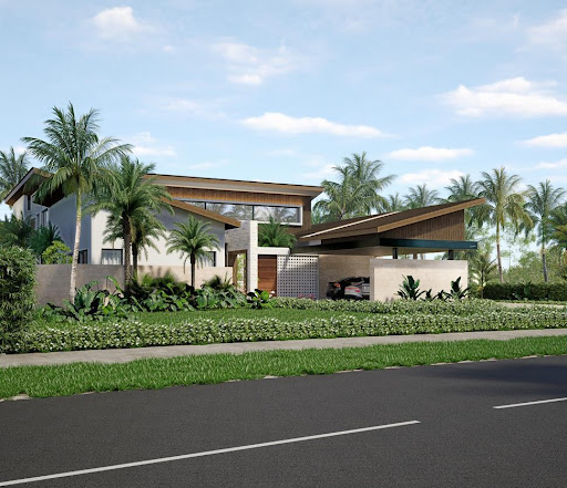 Maison contemporaine avec piscine et jardin 5