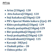 Pitha House menu 1