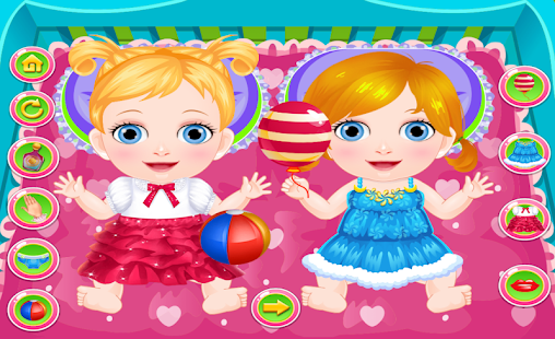 New Born Twin Sisters Caring Fun Game(圖6)-速報App
