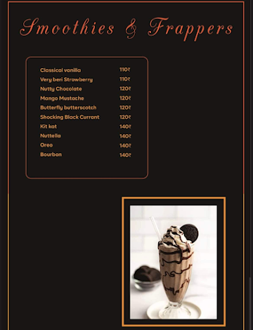 Desert Shawarma menu 