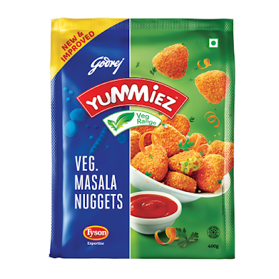 Yummiez Masala Nuggets (veg) - Ready To Cook - 400 gm