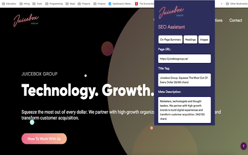 Juicebox SEO Assistant