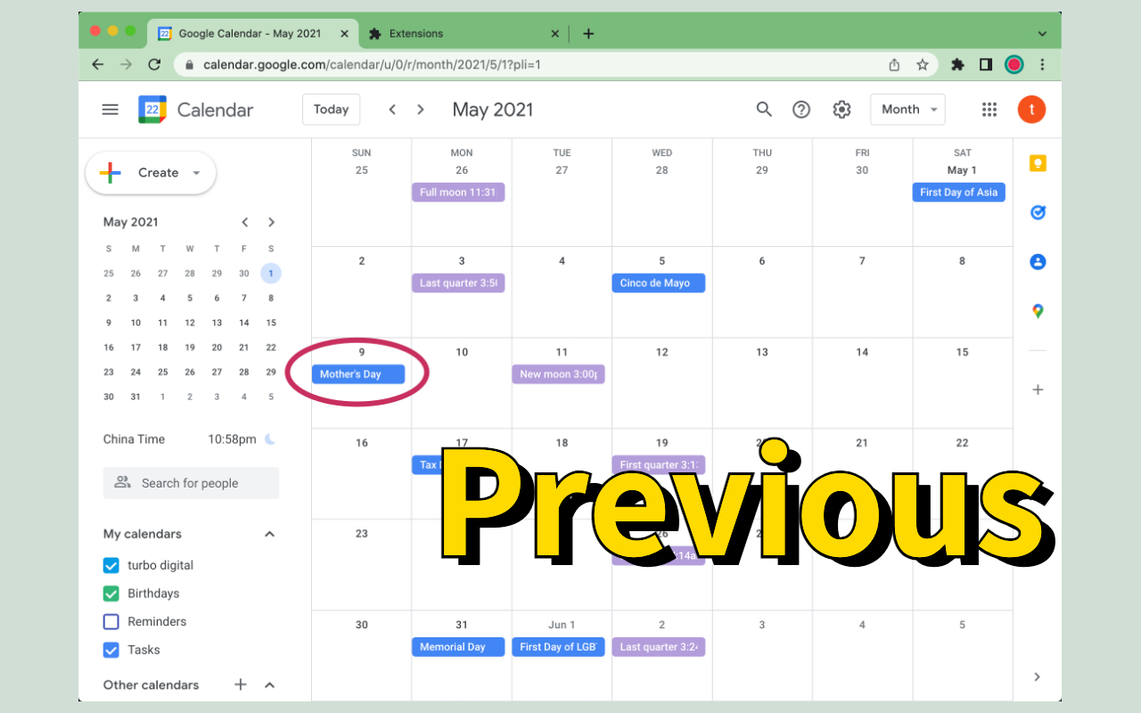 Google Calendar Font Customizer Preview image 2