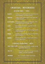 Seven Sins Bar & Pub menu 3