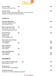 Citrus Cafe - Lemon Tree Hotel menu 7