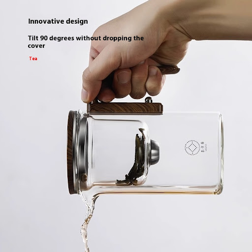 Title 3, One Click Magnetic Teapot with Filtration, Glas...