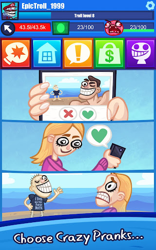 Troll Face Clicker Quest