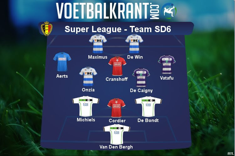 Ons team van speeldag 6 in de Super League ziet er als volgt uit