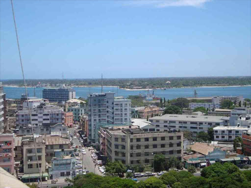 An aerial view of part of Dar es Salaam.World Bank recently approved $345 million for expansion of Dar es Salaam Port. /FILE