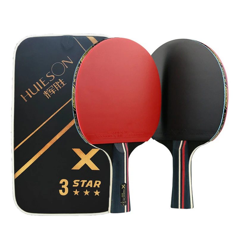 Ensemble de raquette de tennis de table en bois pur pour un jeu supérieur. Maîtrisez le contrôle et la précision pour remporter chaque match avec élégance.