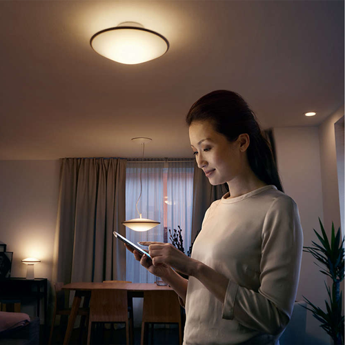 Philips Hue Phoenix Ceiling house scene}}