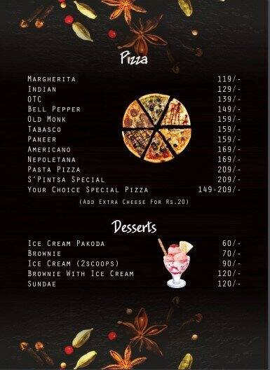 S'Pintsa Cafe & Bakery menu 